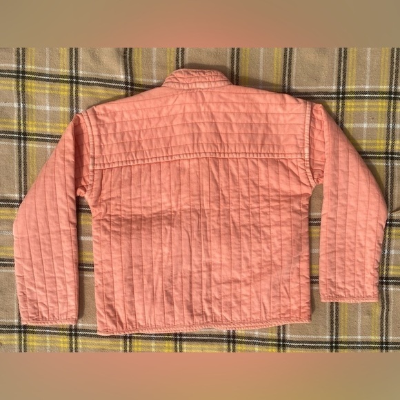 Gap Orange Quilted Cotton Dyed Bomber Style Jacket - Picture 3 of 5